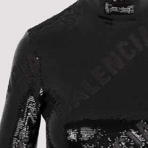 BALENCIAGA Black Turtleneck Dress - FW23 Collection