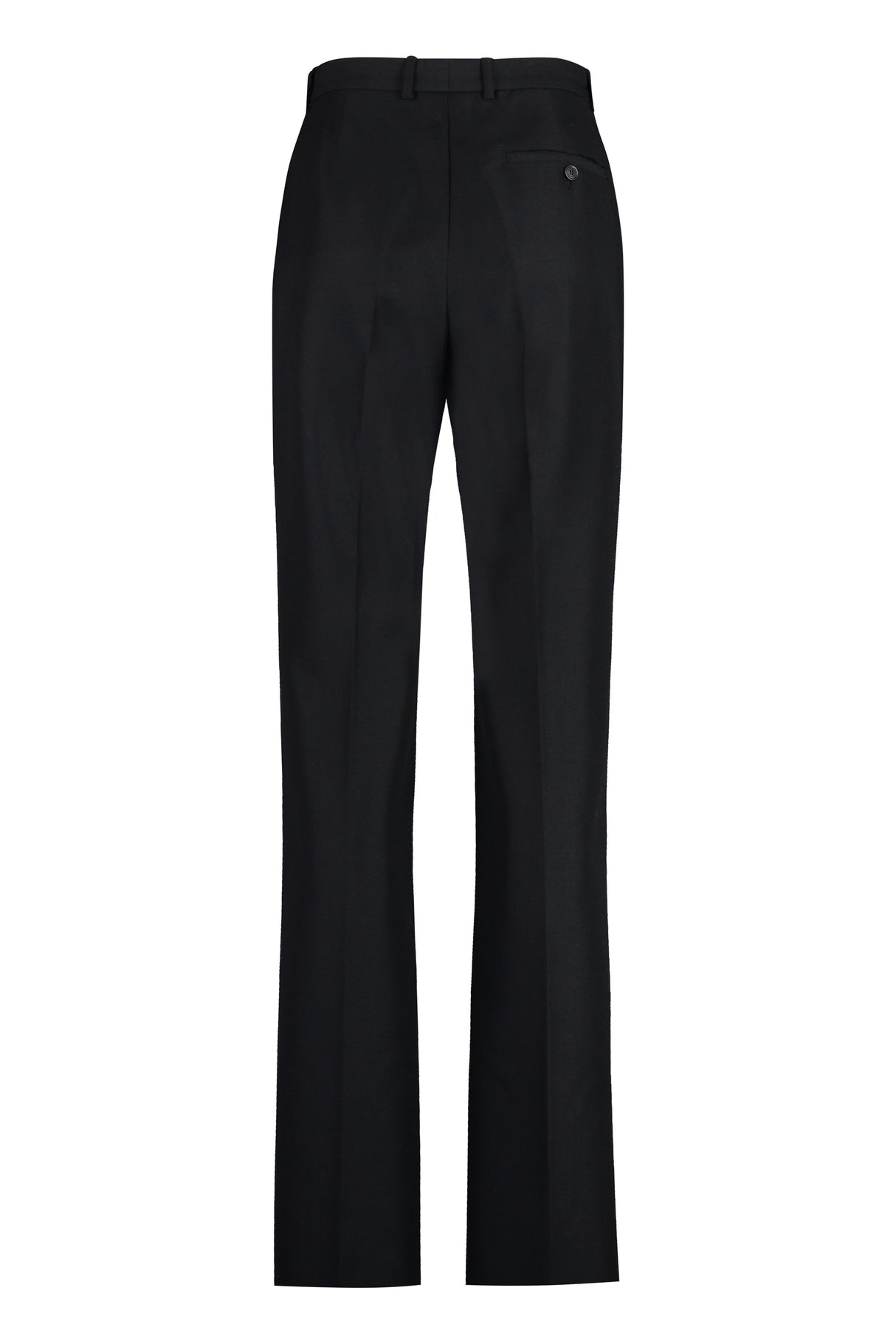 BALENCIAGA Women's Wool Trousers in Black - SS23