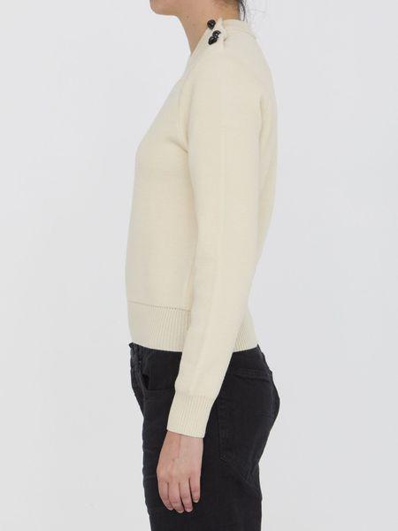 BOTTEGA VENETA Luxurious Long Sleeve Wool Knit Sweater