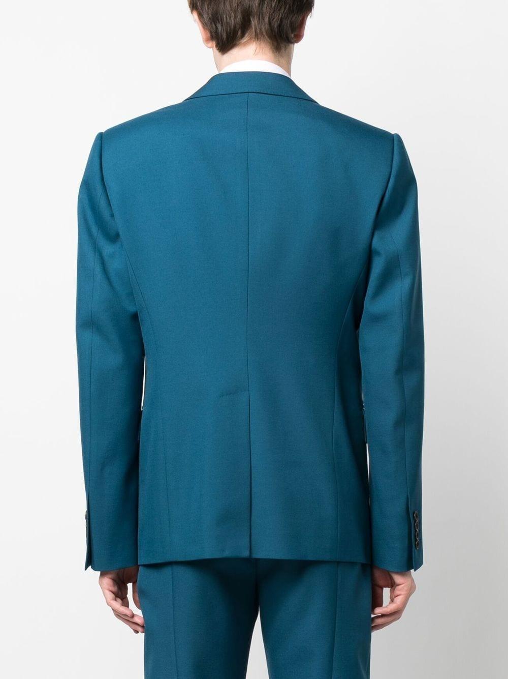 ALEXANDER MCQUEEN Men's Sustainable Blue Wool Blend Jacket for SS23