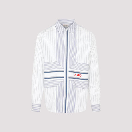 ALEXANDER MCQUEEN Classic White Cotton Shirt for Men - SS23 Collection