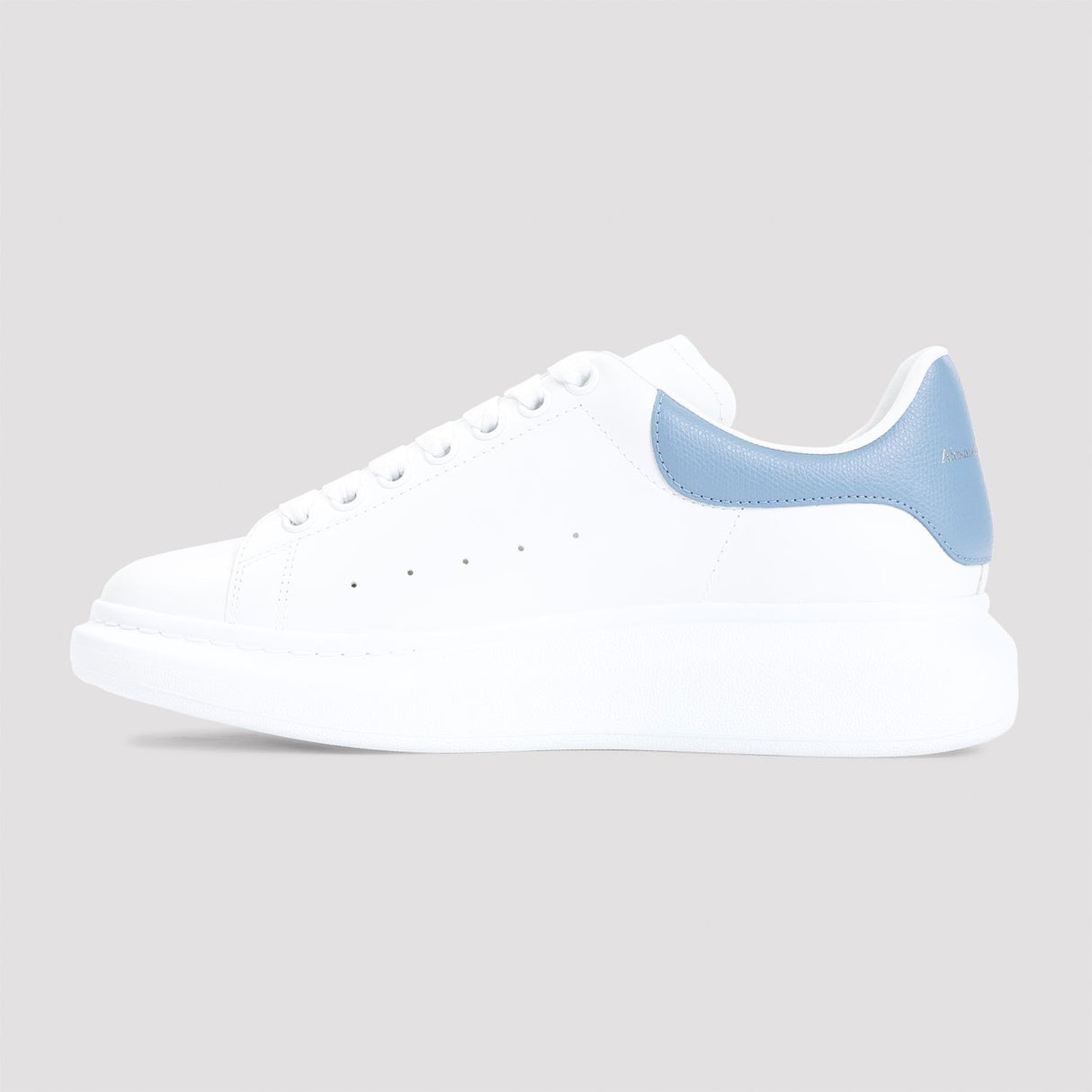 ALEXANDER MCQUEEN Elevated White Leather Sneakers