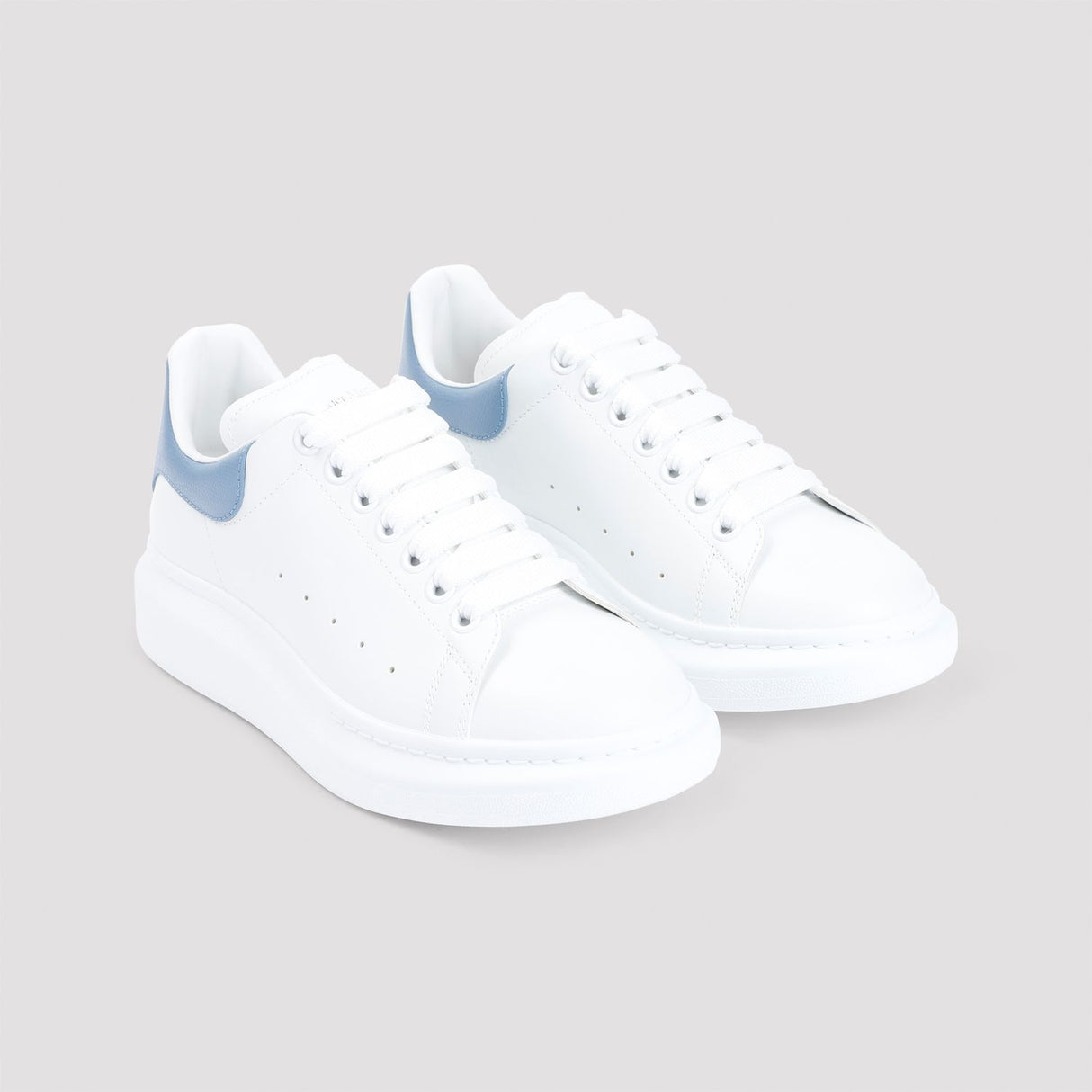 ALEXANDER MCQUEEN Elevated White Leather Sneakers