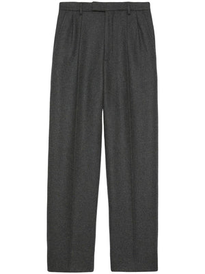 GUCCI Men's Wool Cashmere Double Pants for Spring/Summer 2024