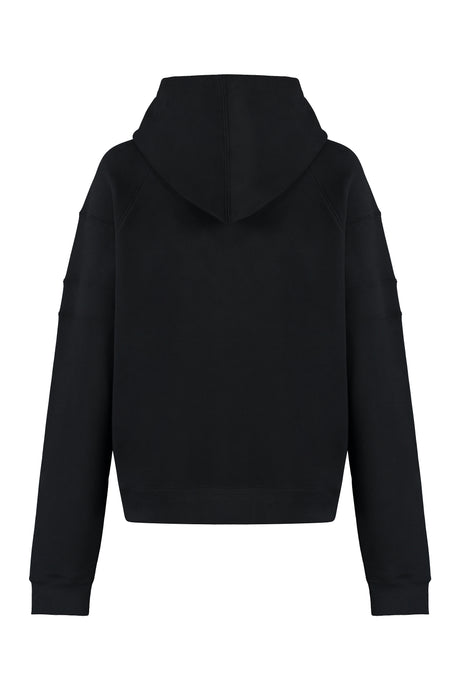 Áo Hoodie Nữ Cổ Tàu, Cổ Tay và Gấu Áo Đan Rib