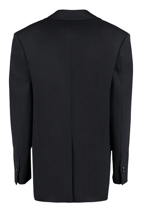 BOTTEGA VENETA Black Double-Breasted Wool Blazer for Women - SS23 Collection