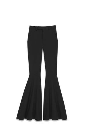 SAINT LAURENT Black 23SS Flare Pants for Women