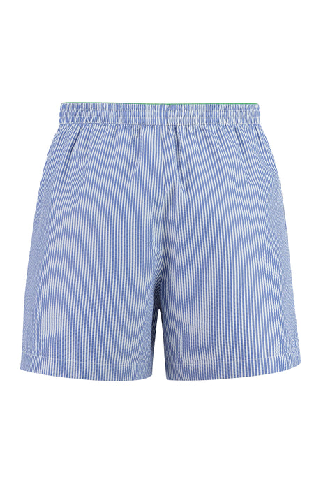 BOTTEGA VENETA Men's Blue Striped Swim Shorts for SS23