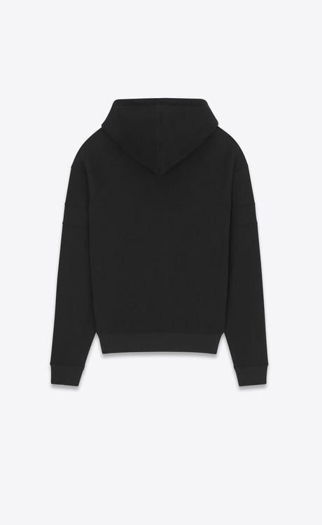 Áo Hoodie Dây Gài Đen Cho Nam - Bộ Sưu Tập FW23