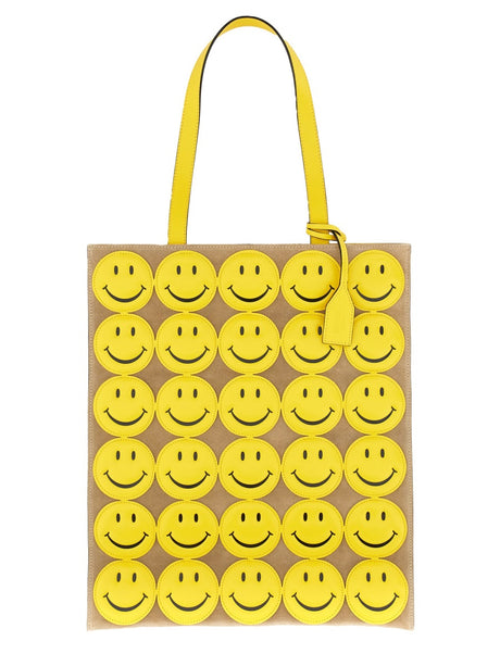 MOSCHINO COUTURE Smiley Shopper Handbag