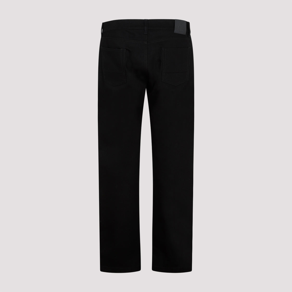 ALEXANDER MCQUEEN Black Eyelet Cotton Jeans for Men - SS23