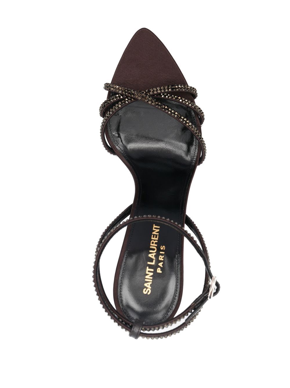 SAINT LAURENT Elegant Studded Leather Heels for Women - Ava 105 Sandals