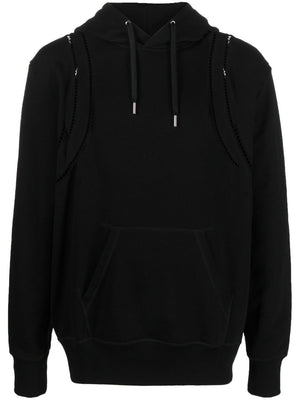 ALEXANDER MCQUEEN Men's Organic Crochet Harness Hoodie - SS23 Collection