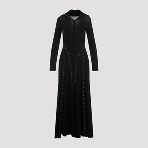 SIMONE ROCHA Elegant Ribbed Cotton Snap Dress