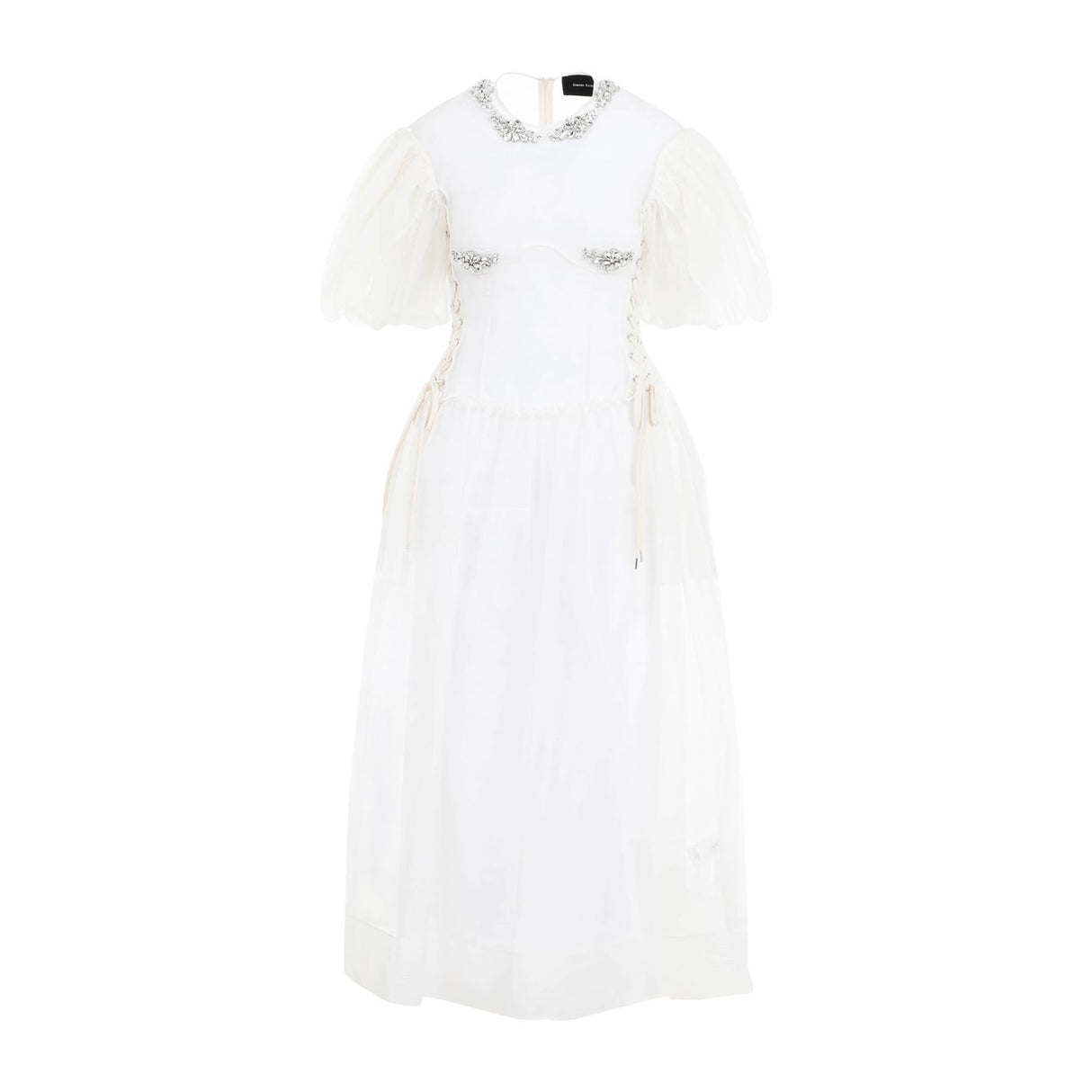 SIMONE ROCHA Petal Sleeved Midi Dress