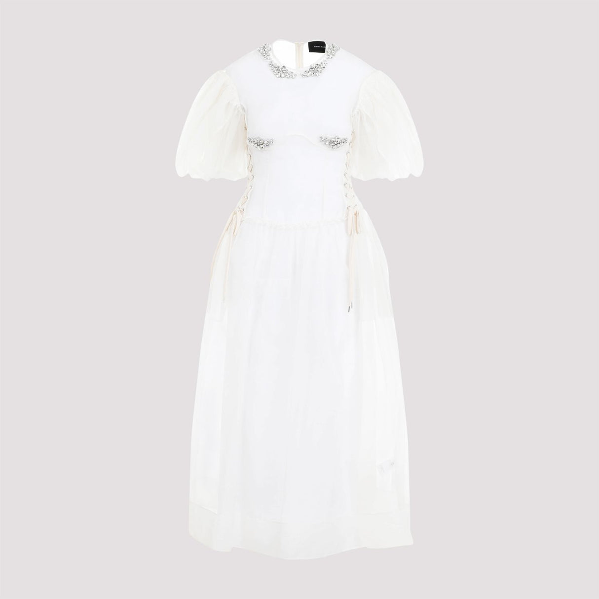 SIMONE ROCHA Petal Sleeved Midi Dress