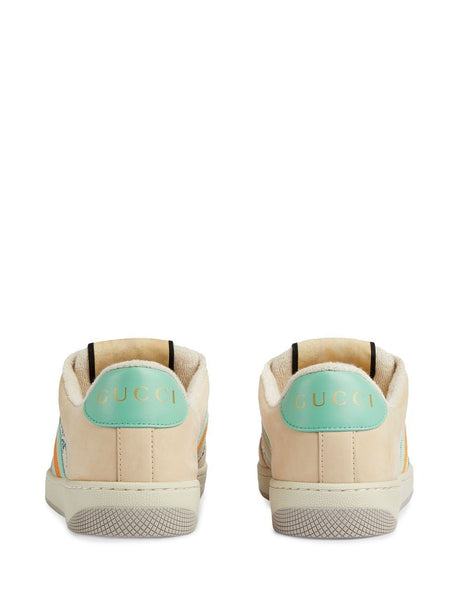 GUCCI Turquoise Leather Sneakers for Women - SS24 Collection