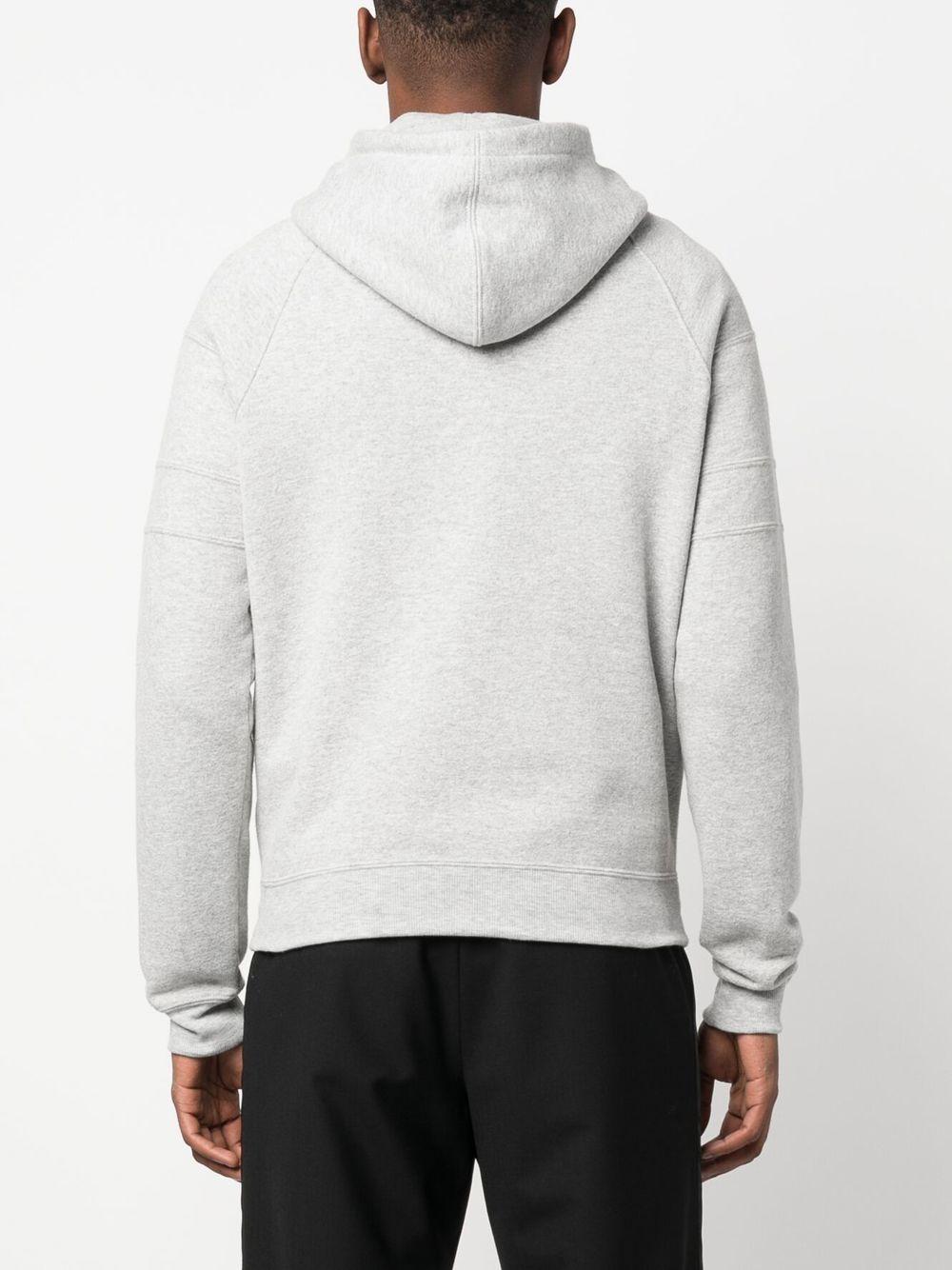 SAINT LAURENT Men's SS23 Heather Grey Hoodie