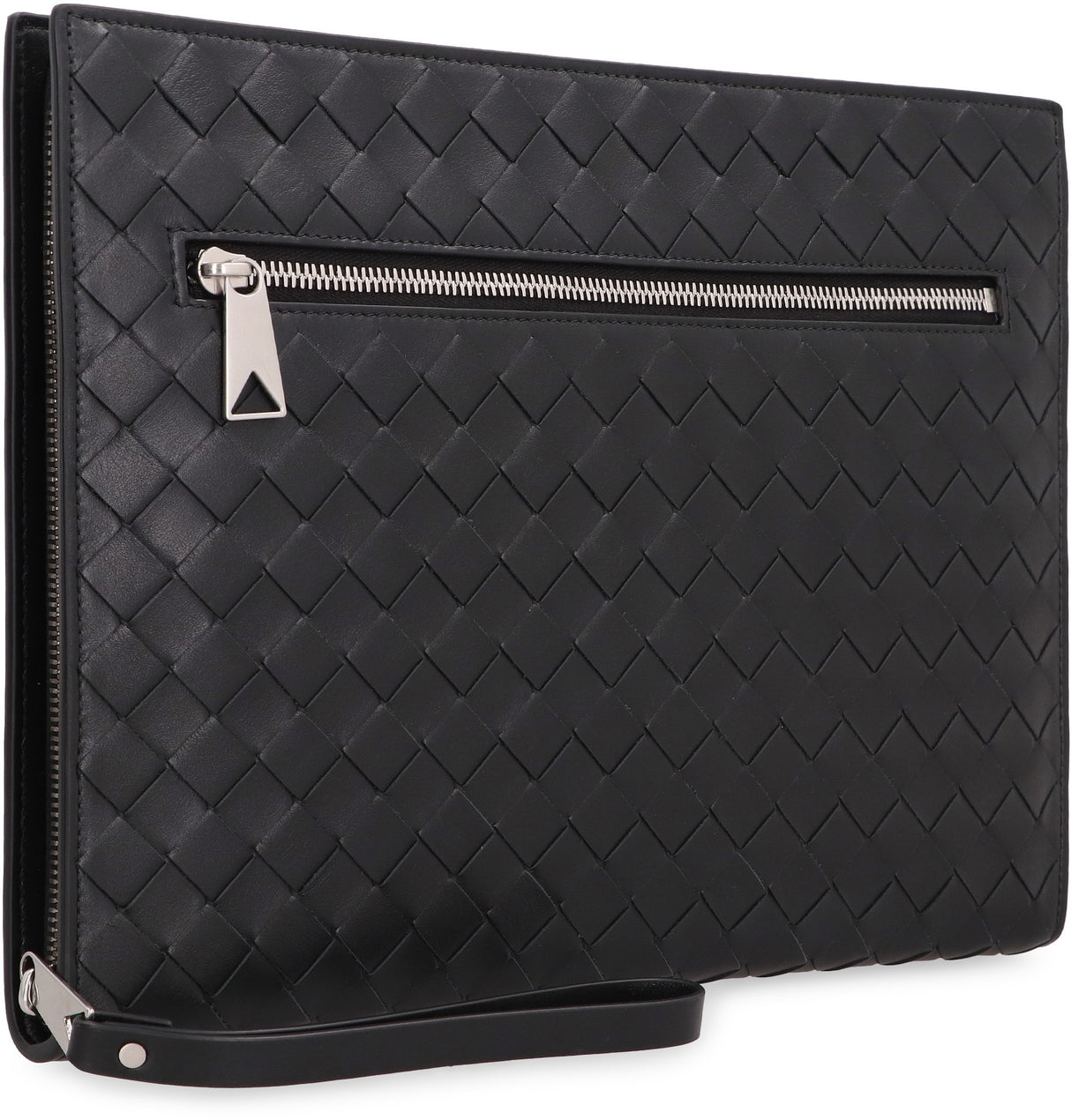 BOTTEGA VENETA Luxury Black Leather Briefcase for Men