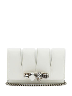ALEXANDER MCQUEEN Stunning Ivory Slash Clutch for SS23 Collection