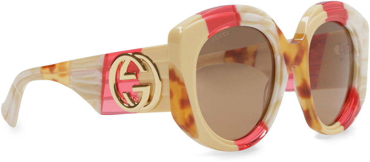 GUCCI Oversized Colored Sunglasses for Women - SS23 Collection