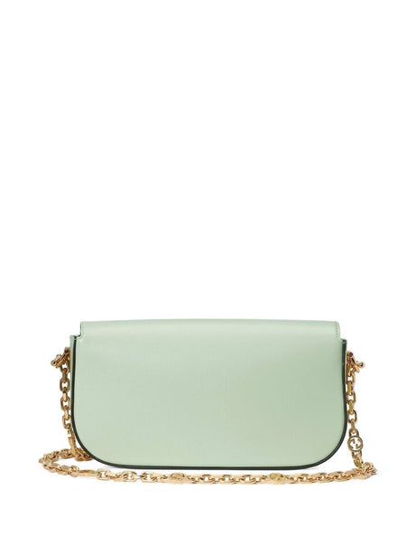 GUCCI Horsebit 1955 Small Shoulder Handbag in Mint Green Leather - SS23 Collection