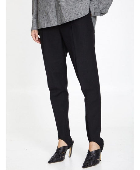 BOTTEGA VENETA Luxurious High-Rise Cotton Trousers for Women in FW23 Collection
