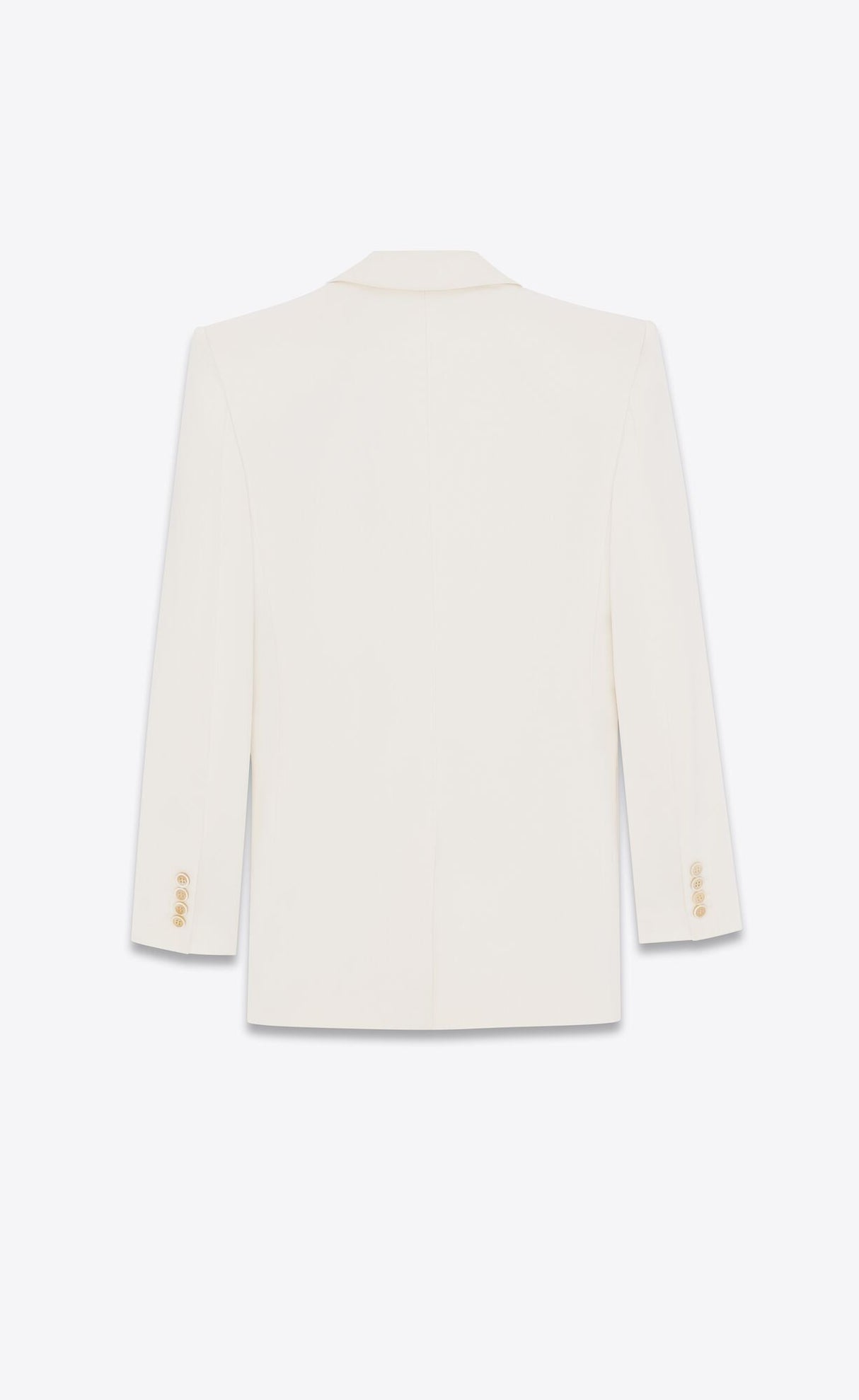 SAINT LAURENT Double-Breasted Satin Jacket for Women in Shell with Silk Material - FW23 Season