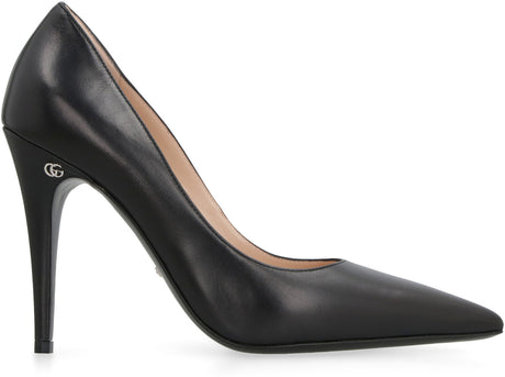 GUCCI Stylish Black Pointy-Toe Pumps for Women | FW23 Collection