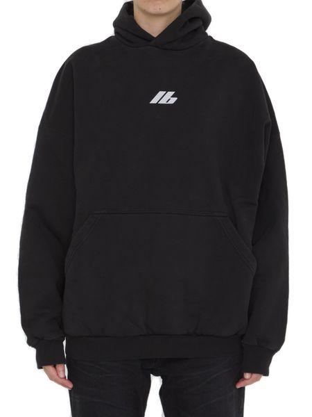 Áo hoodie thể thao màu đen