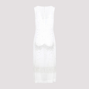 BOTTEGA VENETA White Crystal Dress for Women - SS23 Collection