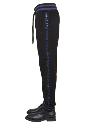 VERSACE JEANS COUTURE Men's Jogging Pants with Elastic Waistband