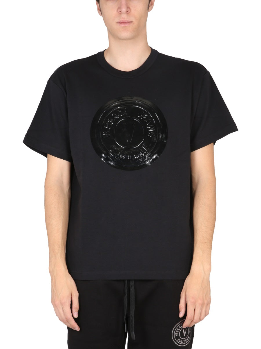 VERSACE JEANS COUTURE Men's Logo Applique T-Shirt