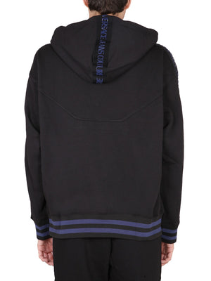 VERSACE JEANS COUTURE Classic Hoodie with Drawstring - Men’s Apparel