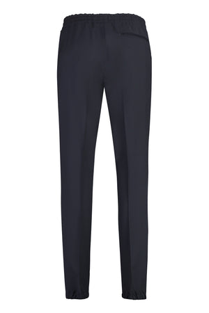 ZEGNA Navy Wool Sweatpants for Men - SS24 Collection