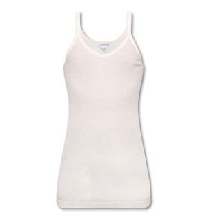 BOTTEGA VENETA Men's White Cotton Tank Top for SS23 Collection