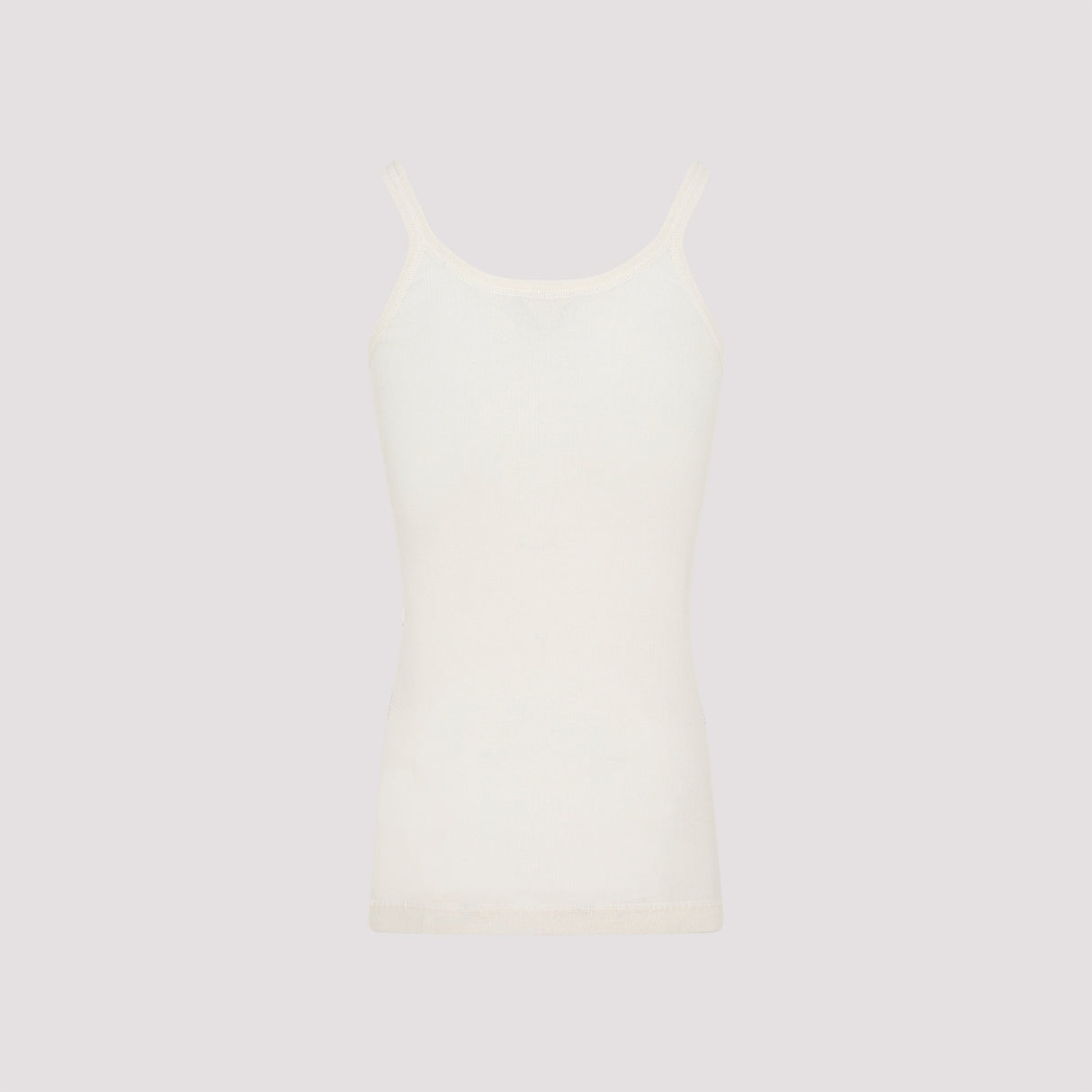 BOTTEGA VENETA Men's White Cotton Tank Top for SS23 Collection