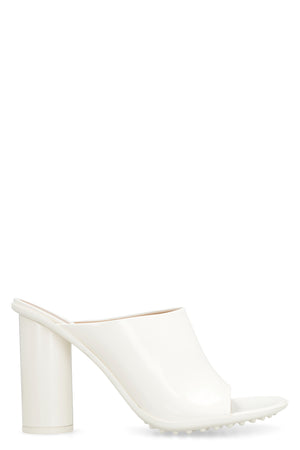 BOTTEGA VENETA White Lamb Leather Flat Sandals for Women