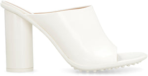 BOTTEGA VENETA White Lamb Leather Flat Sandals for Women