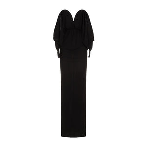 SAINT LAURENT Elegant Long Black Dress for Women - FW23 Collection