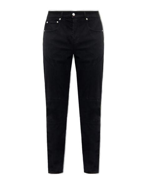 ALEXANDER MCQUEEN Men's Black Tapered-Leg Jeans for FW23