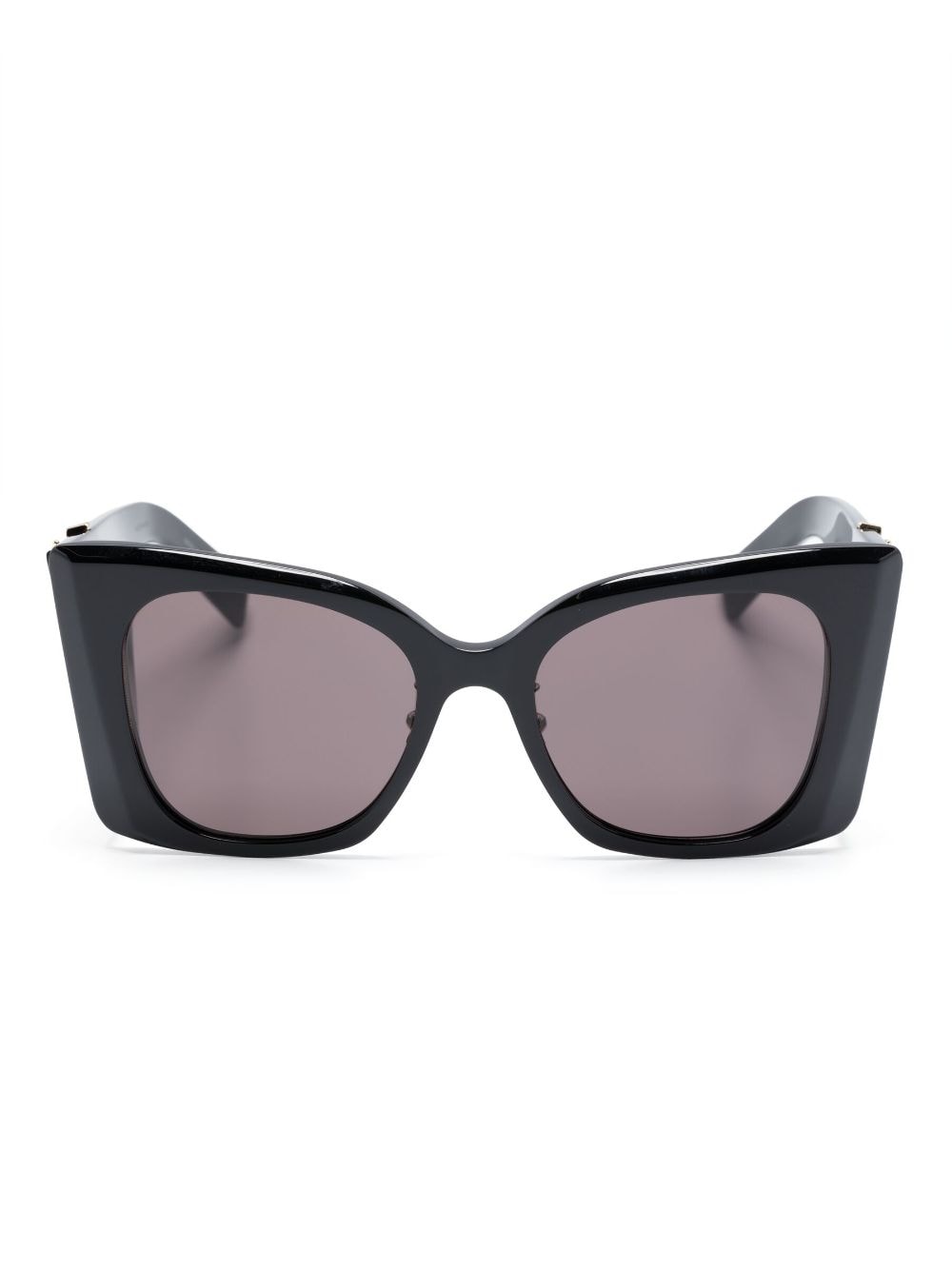 SAINT LAURENT Oversize-Frame Sunglasses with Logo Plaque