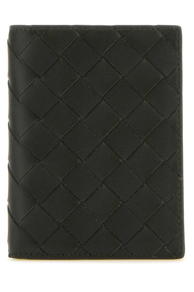 BOTTEGA VENETA Soft Leather and Raffia Men's Wallet - FW23