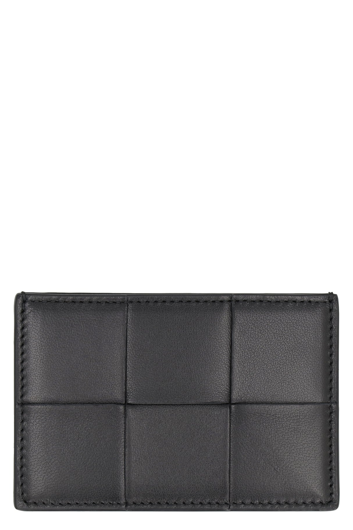 BOTTEGA VENETA Light Blue Leather Cardholder with Intreccio Motif - FW23 Collection