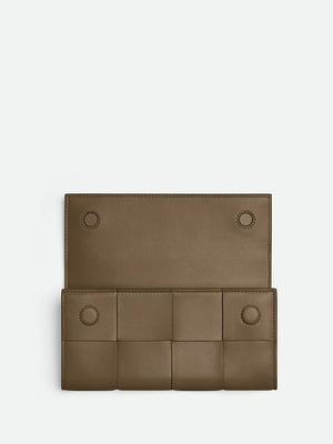BOTTEGA VENETA Intrecciato Continental Wallet - Grey (2024 Collection)