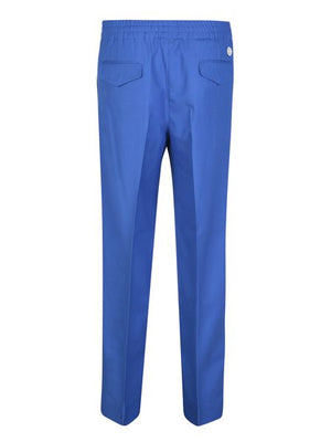 GUCCI Men's Blue Straight Pants for FW23 Collection