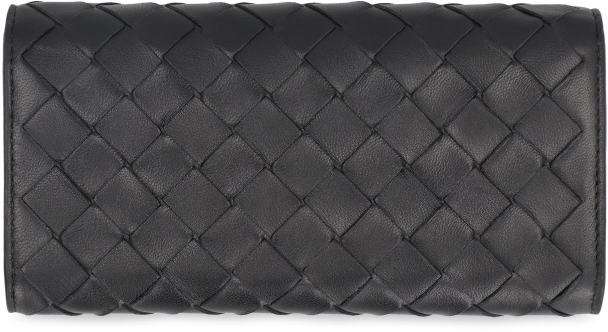 BOTTEGA VENETA Black Nappa Leather Wallet for Women