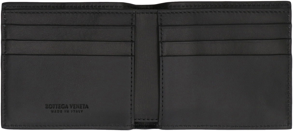 BOTTEGA VENETA Luxury Woven Leather Bi-Fold Wallet - 10x8.5 cm