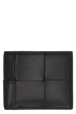 BOTTEGA VENETA Luxury Woven Leather Bi-Fold Wallet - 10x8.5 cm