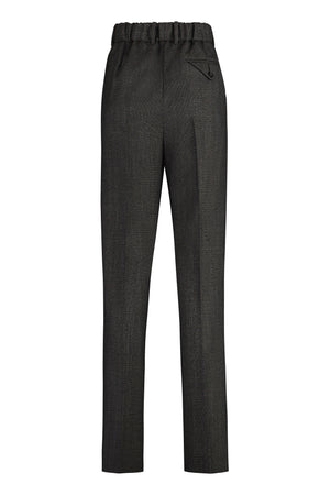 BOTTEGA VENETA FW23 Brown Wool Trousers for Women